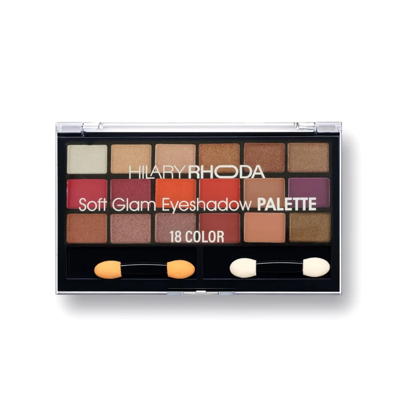 Hilary Rhoda Soft Glam Eyeshadow Palette | Highly Pigmented & Long Lasting Eyeshadow Palette | Matte & Shimmer Finish | 18 Shades (Multicolor - Shade 2) thumbnail 7